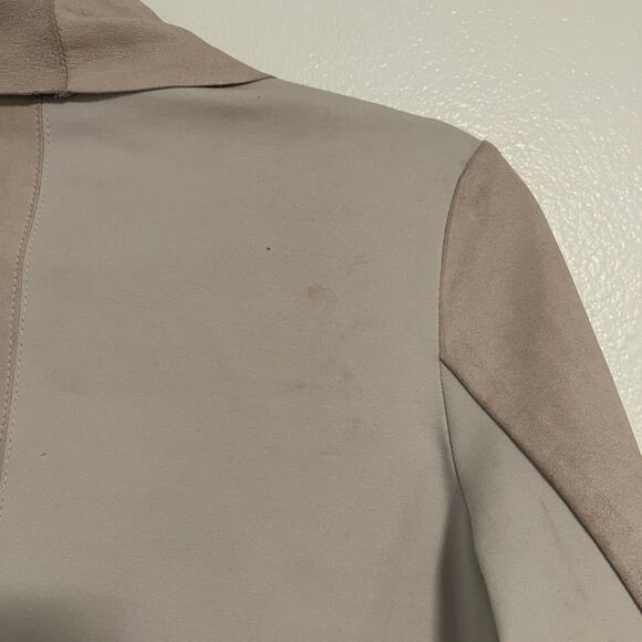 My Tribe 100& Genuine Leather Tan Lightweight Open Jacket Small - Picture 8 of 12